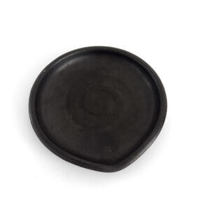 Handmade Pottery Spoon Rest Charcoal Black